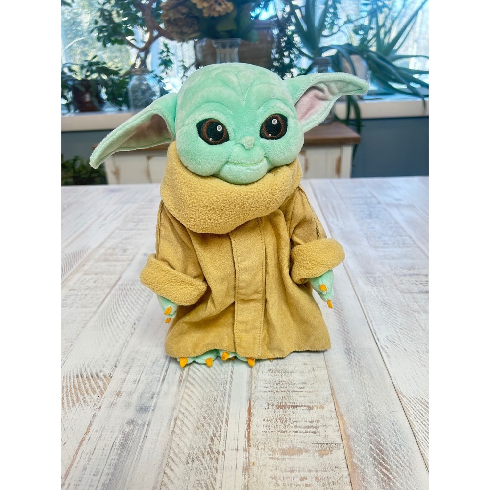 Disney Star Wars The Mandalorian Grogu Baby Yoda Plush Toy 11 inch‎ Tan Robe